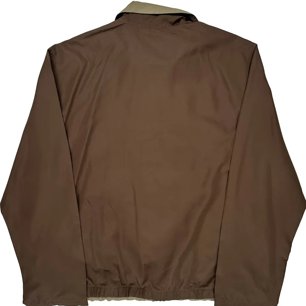 Puma Spellout Track Jacket - Large Brown Polyester