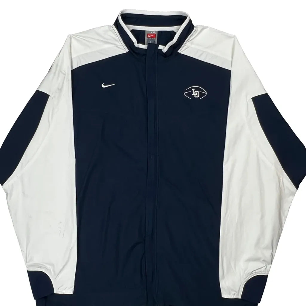 Football Team Logo Nike Football Track Jacket - 2XL Navy Polyester