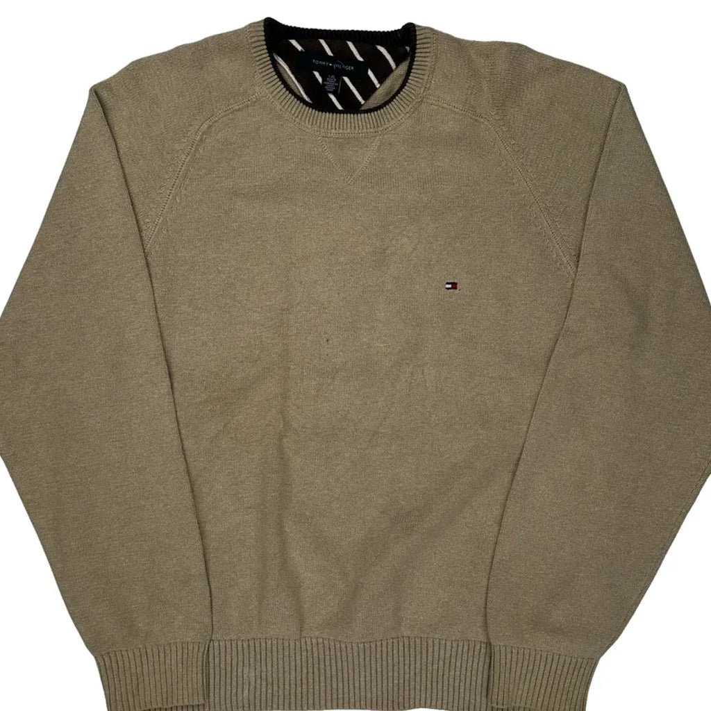 Tommy Hilfiger Sweater - Large Beige Cotton