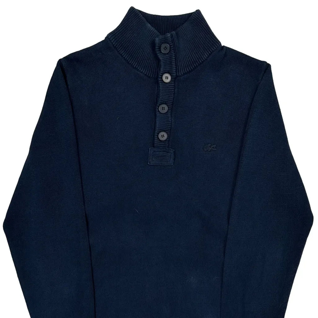 Lacoste Sweater - Medium Navy Cotton