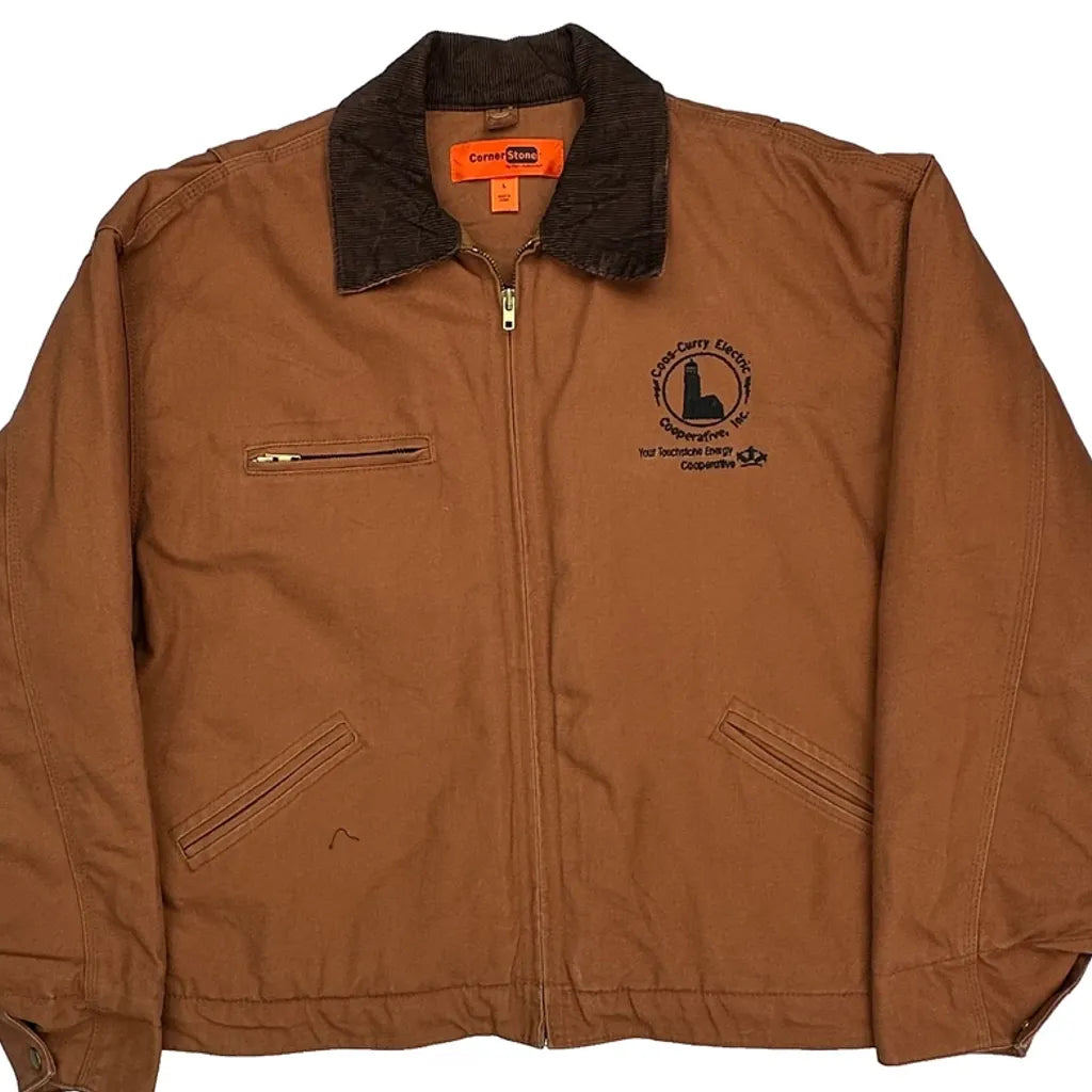Energy Cooperative Port Authority Workwear Detroit Jacket - Large Brown Cotton