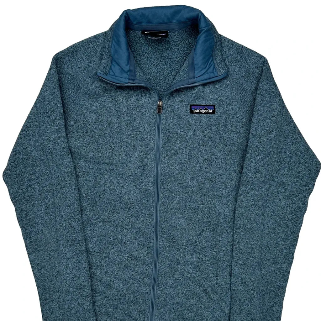 Patagonia Fleece Jacket - Small Blue Polyester