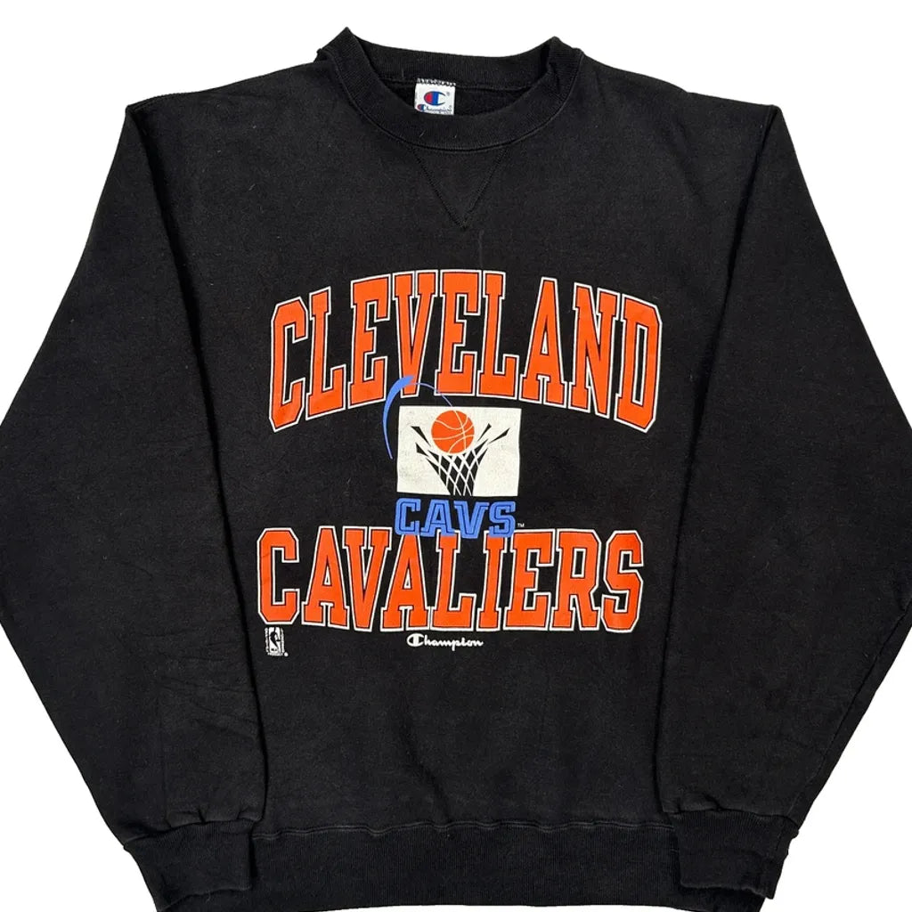 Made In USA Champion Cleveland Cavaliers Sweatshirt - XL Black Cotton
