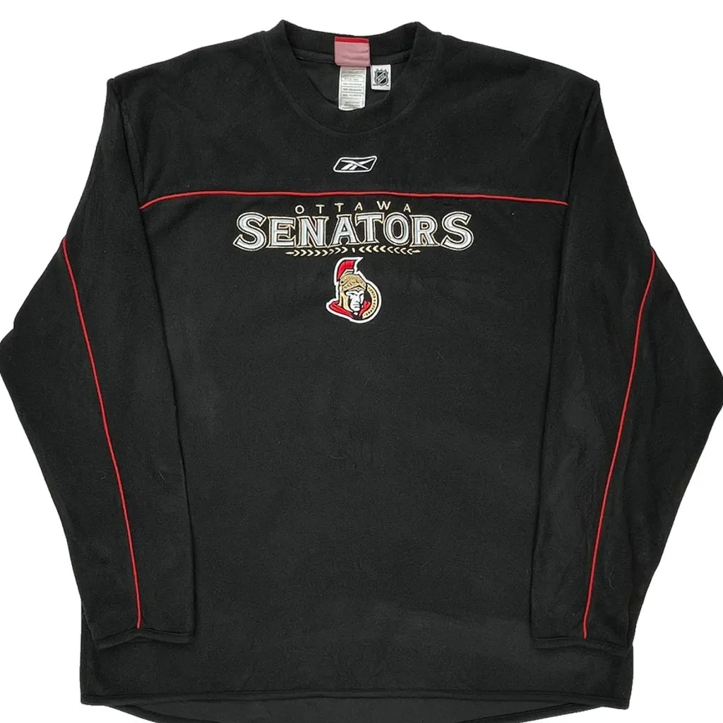 Ottawa Senators Reebok Sweatshirt - XL Black Polyester