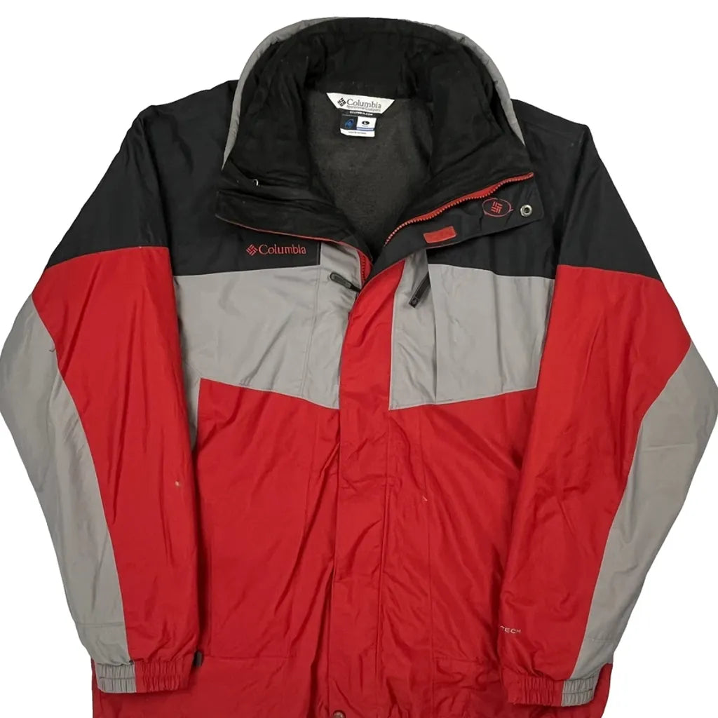 Columbia Ski Jacket - Large Red Polyester