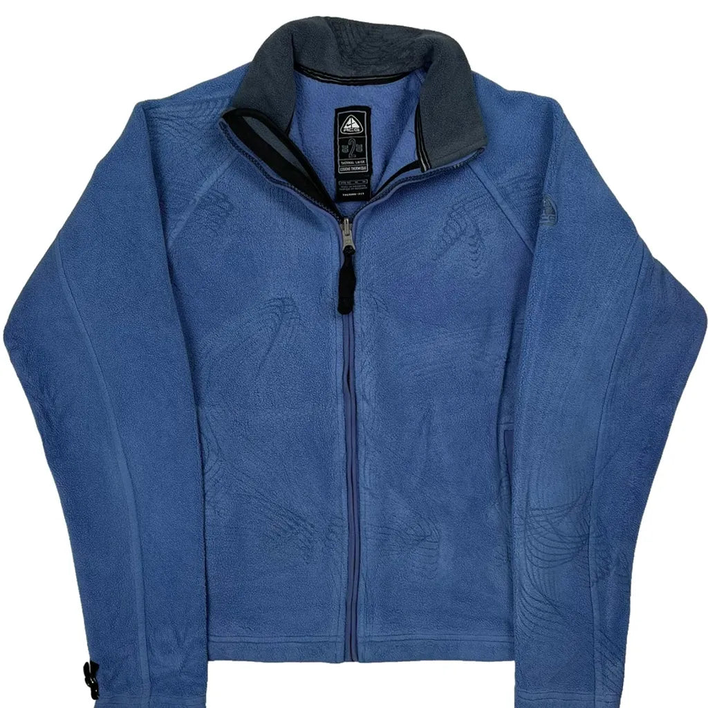 Nike Acg Fleece Jacket - Medium Blue Polyester