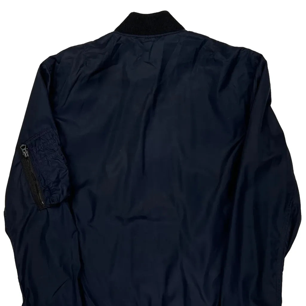 Denim & Supply Ralph Lauren Bomber Jacket - Small Navy Polyester