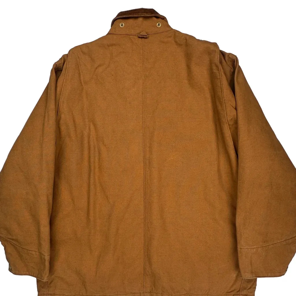 Black Duck Detroit Workwear Chore Jacket - Large Brown Cotton