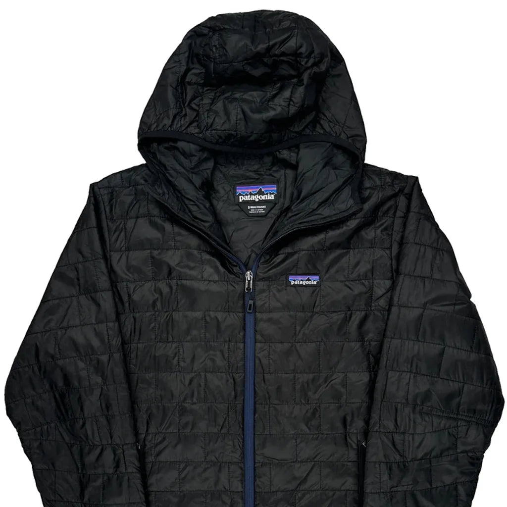 Patagonia Light Puffer Jacket - Small Black Nylon