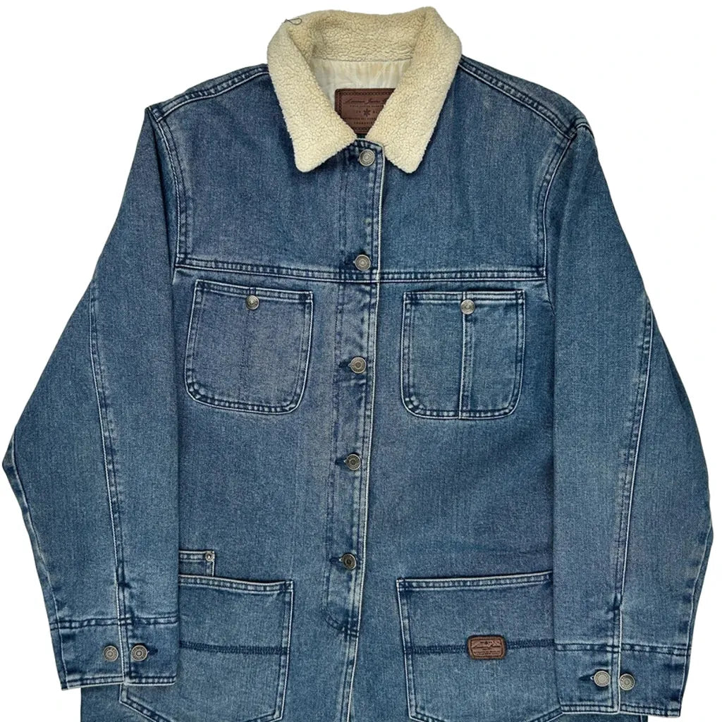 Ralph Lauren Collared Denim Jacket - Medium Blue Denim