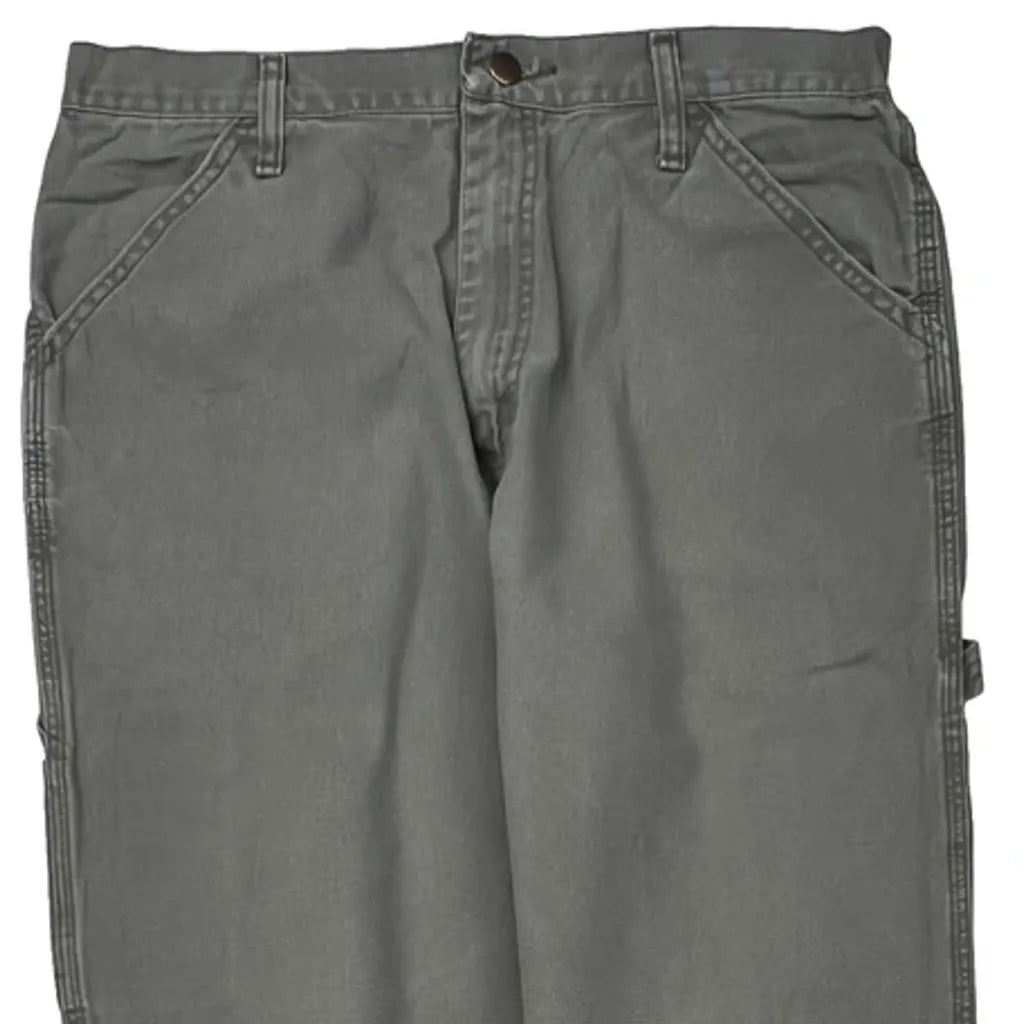 Wrangler Carpenter Pants - 32W 34L Gray Cotton