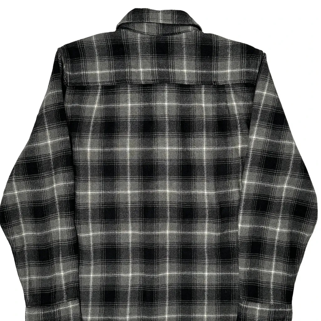 Unbranded Checked Flannel Shirt - XL Black Cotton