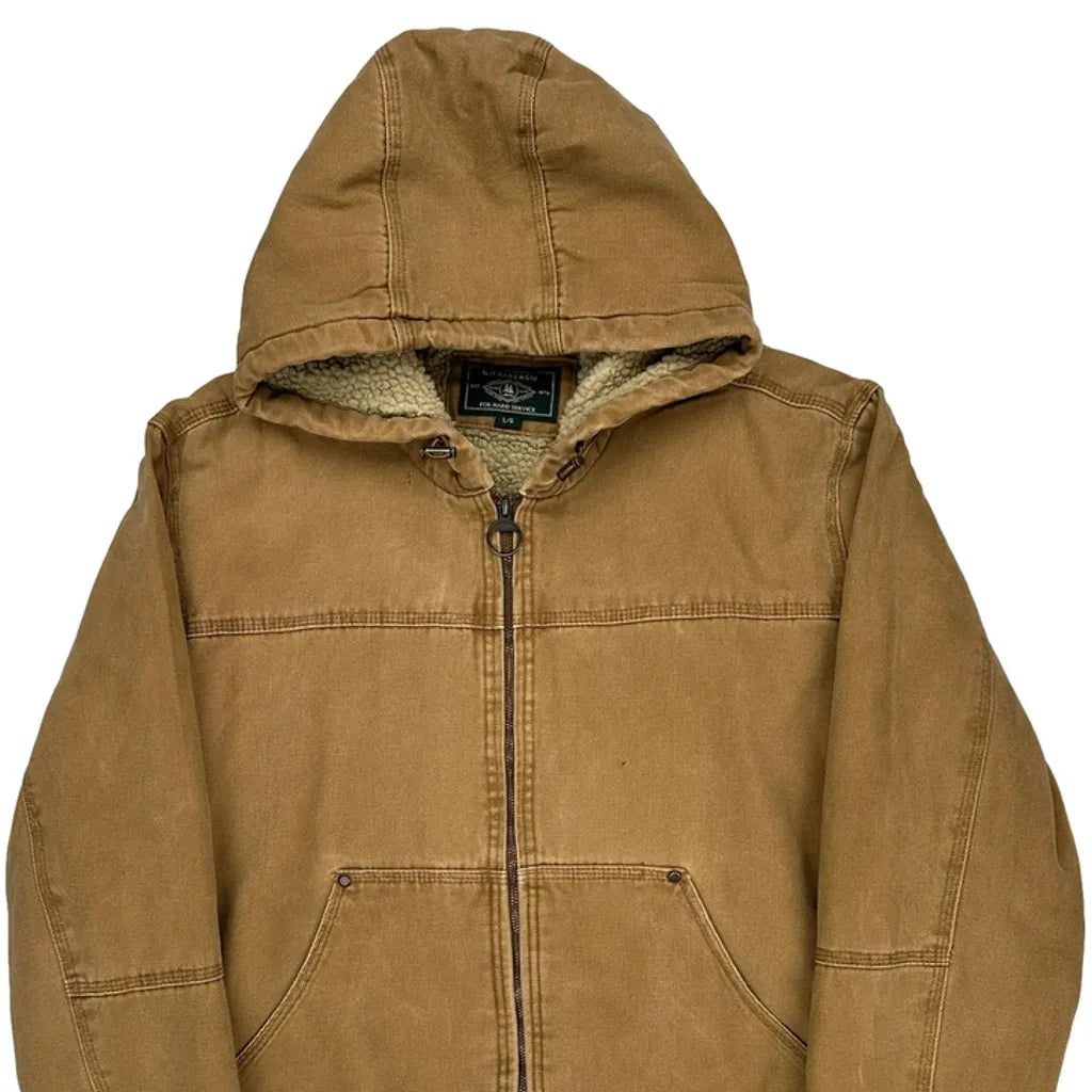 G. H. Bass & Co. Workwear Jacket - Large Brown Cotton
