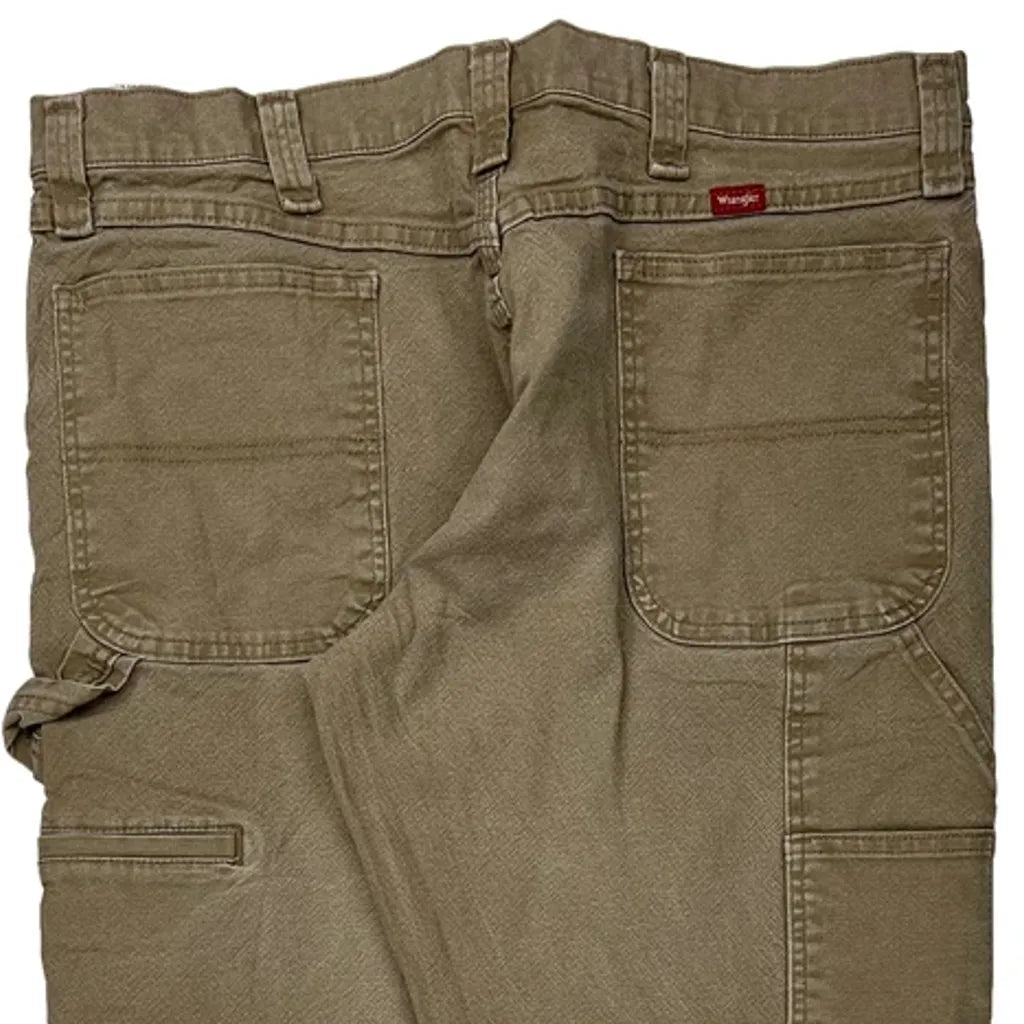 Wrangler Carpenter Pants - 36W 30L Brown Cotton