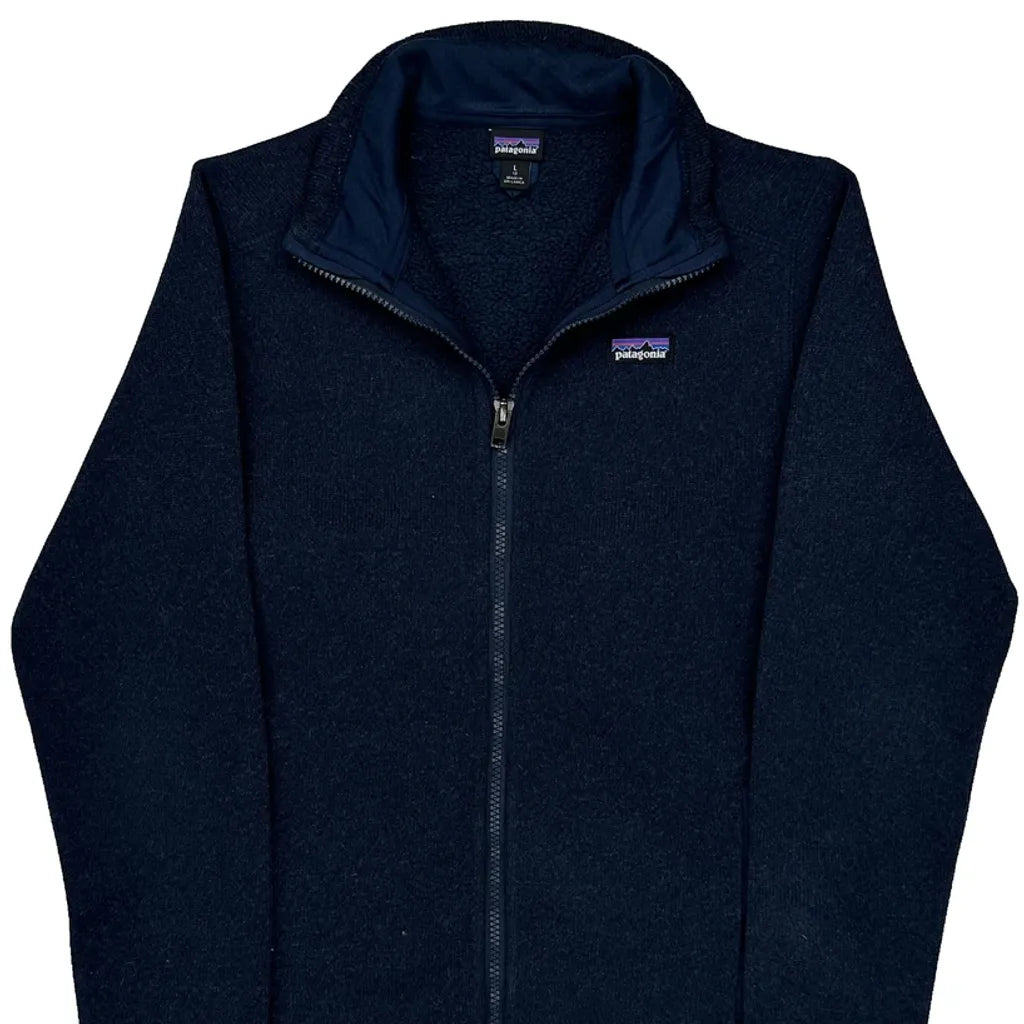 Patagonia Fleece Jacket - Large Navy Polyester