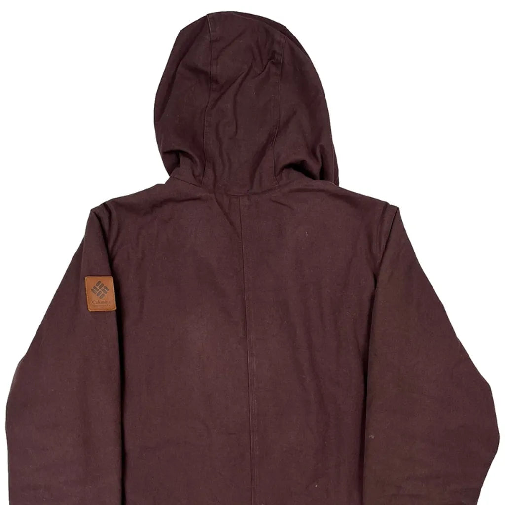 Columbia Jacket - Large Burgundy Polyester