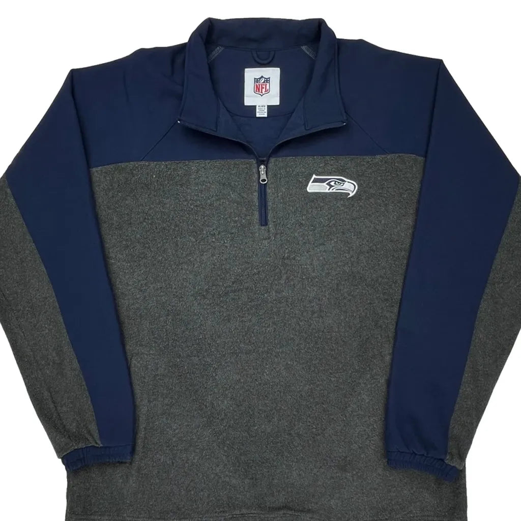 Seattle Seahawks Nfl Long Sleeve T-Shirt - XL Gray Polyester