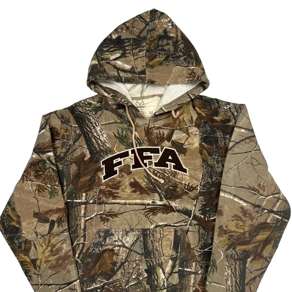 Realtree Camo Hoodie - Medium Brown Cotton Blend
