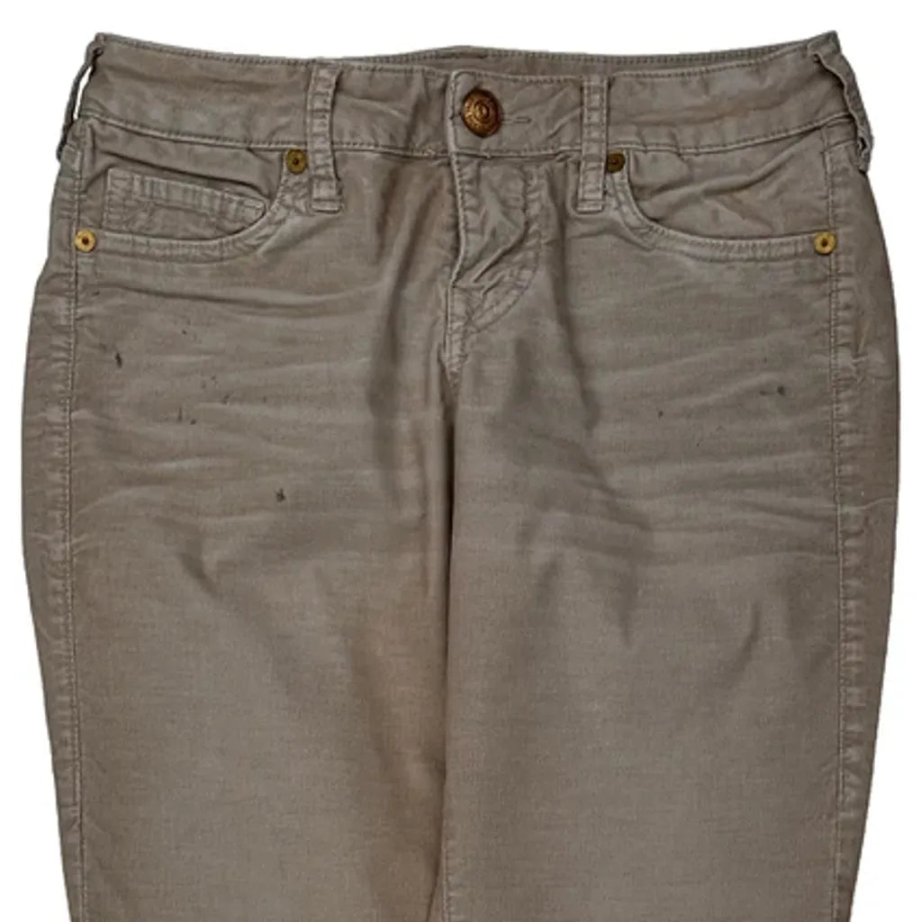True Religion Skinny Jeans - 28W US 4 Beige Cotton
