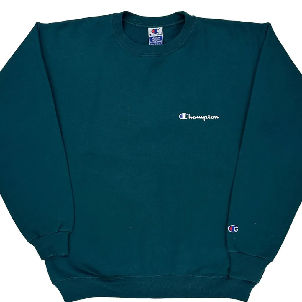 Champion Sweatshirt - Medium Green Cotton