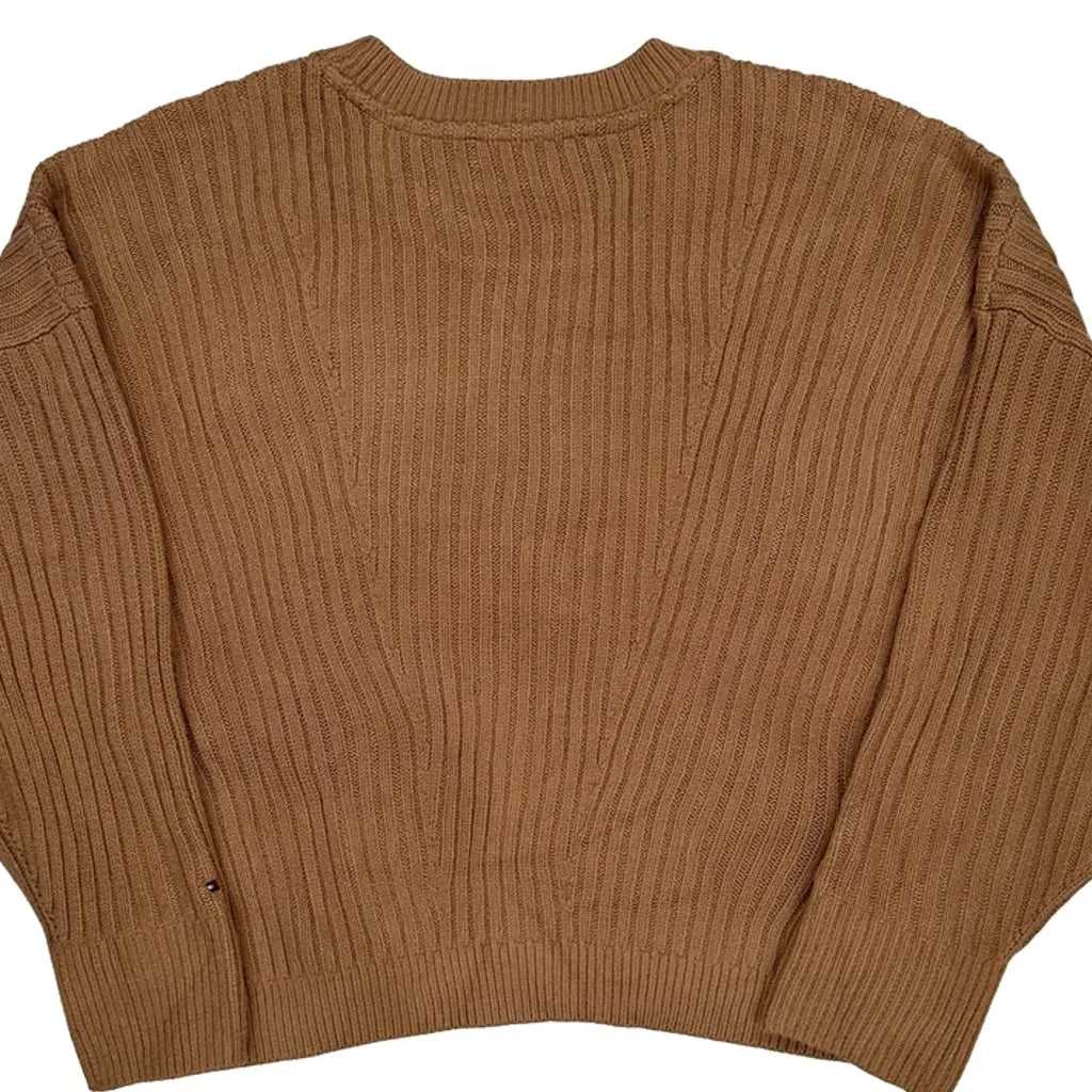 Tommy Hilfiger Sweater - Large Brown Cotton