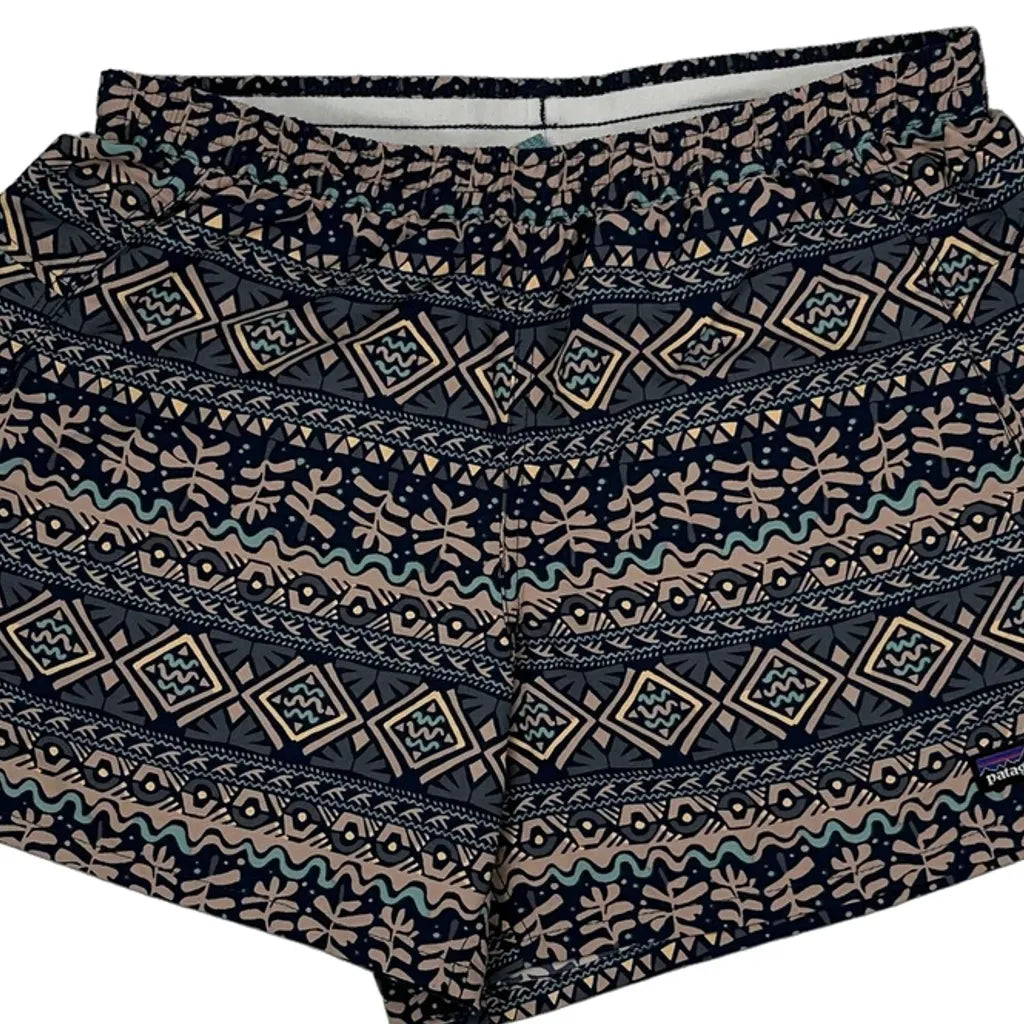 Patagonia Aztec Tennis Style Shorts - Small Multicoloured Polyester