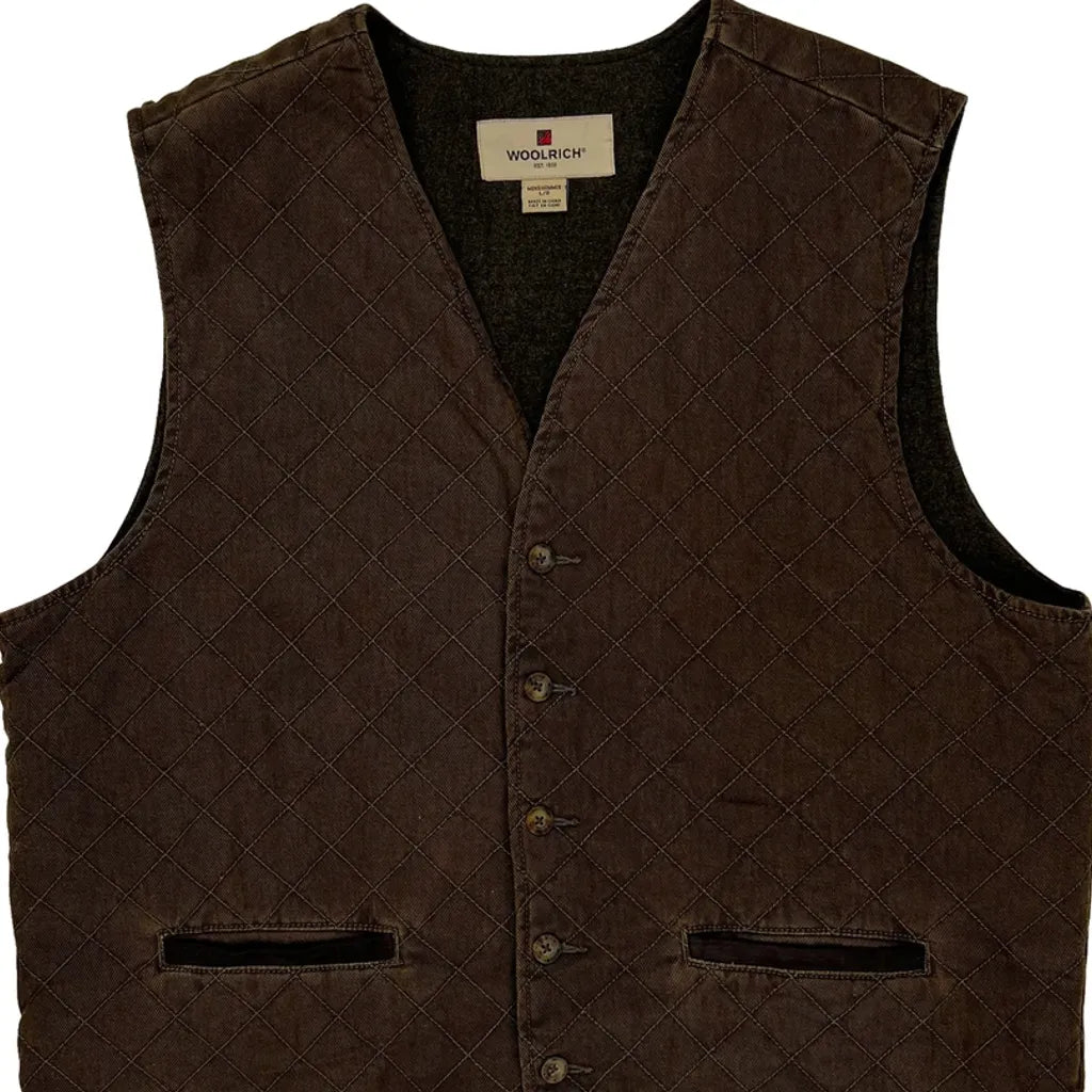 Woolrich Vest - Large Brown Cotton