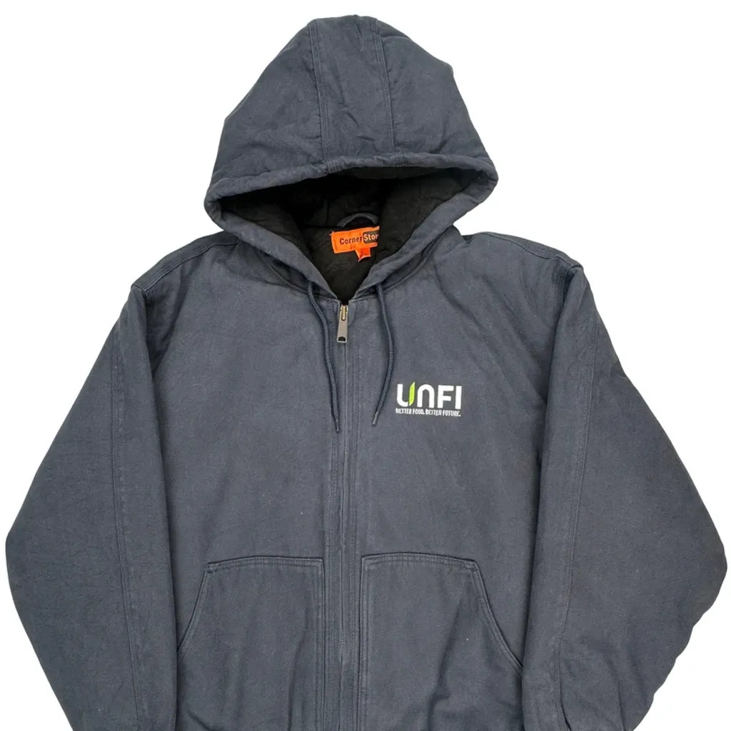 Corner Stone Workwear Jacket - Large Gray Cotton
