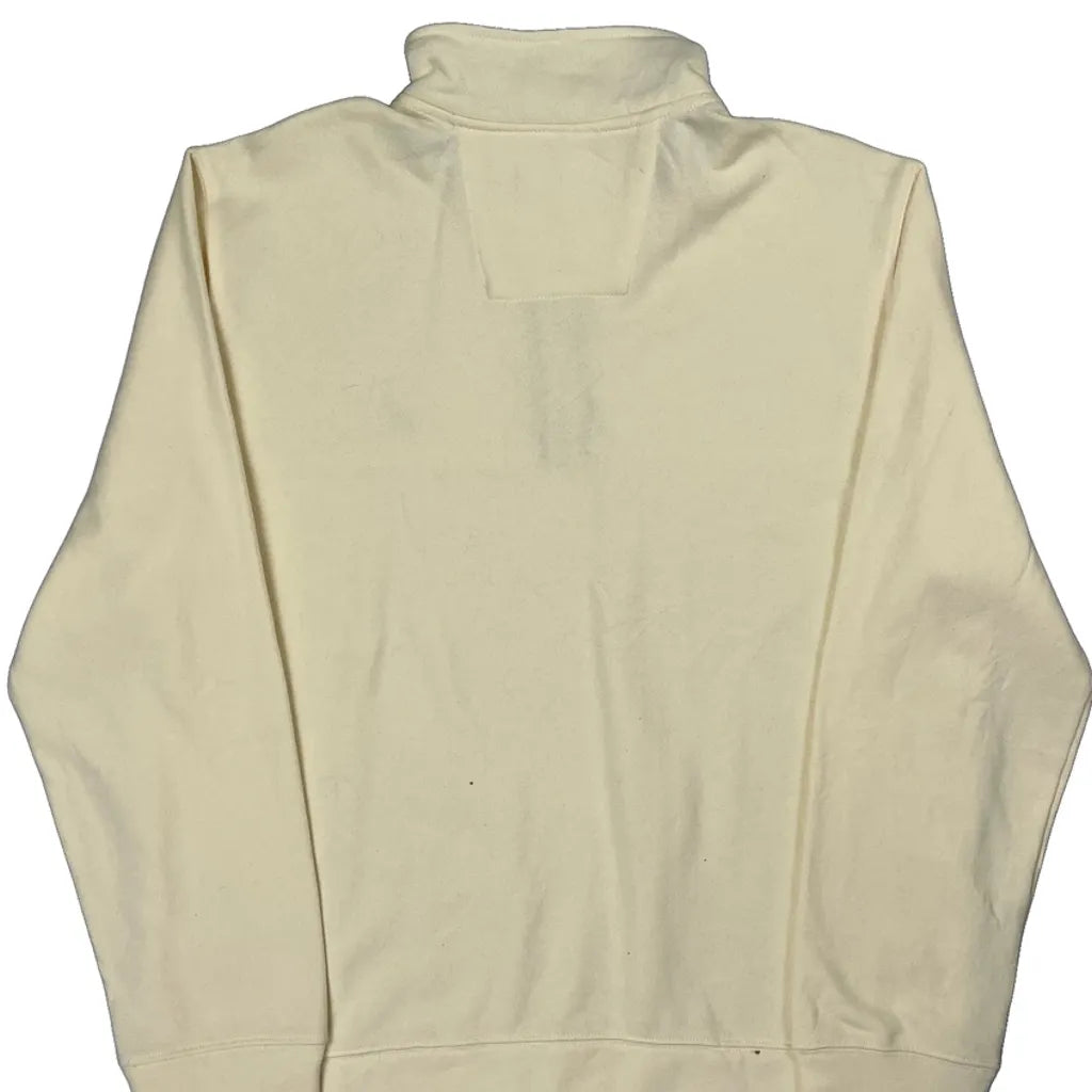 Nautica 1/4 Zip - Large Cream Cotton