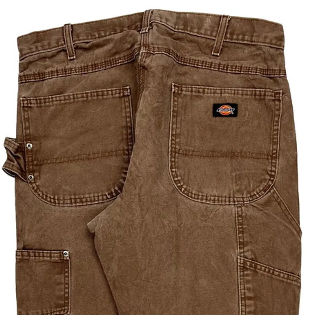 Dickies Carpenter Pants - 34W 32L Brown Cotton