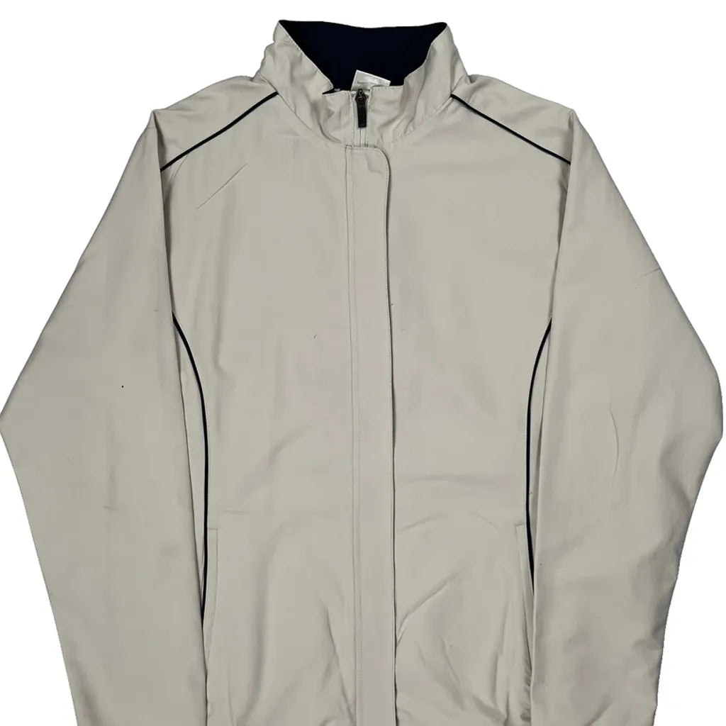 Nike Golf Windbreaker - Large Beige Polyester
