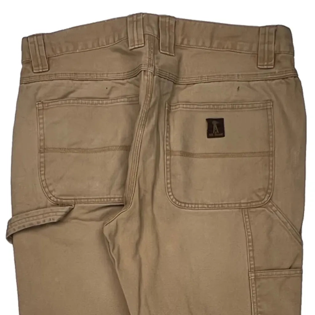 Unbranded Carpenter Pants - 36W 29L Beige Cotton