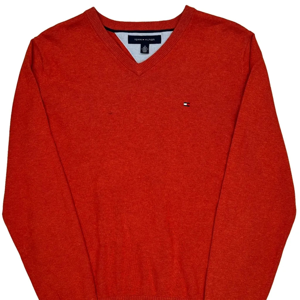 Tommy Hilfiger Sweater - Medium Red Cotton