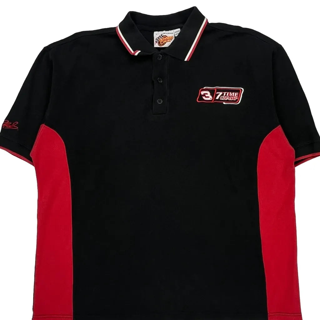 3 Time Champion Winners Circle Polo Shirt - Large Black Cotton