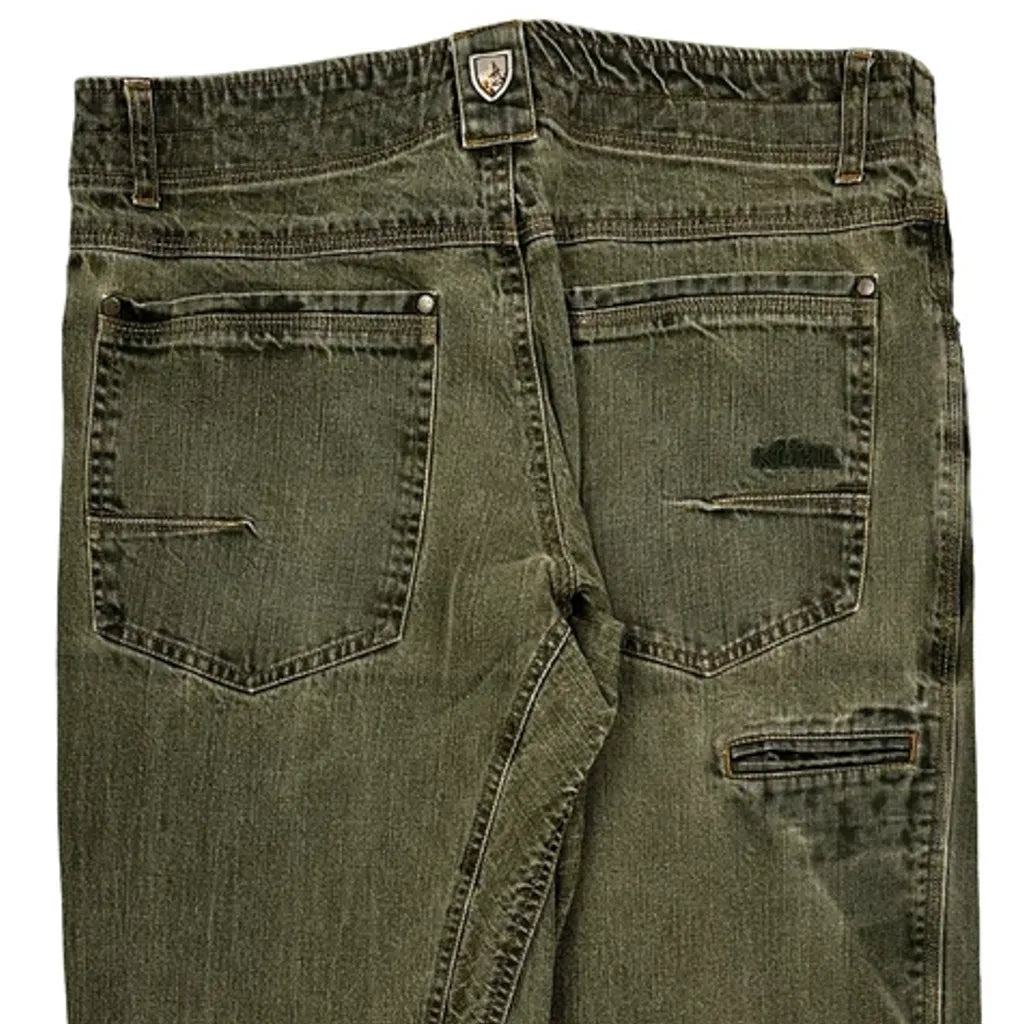 Kuhl Knee Darts Pants - 34W 31L Green Cotton