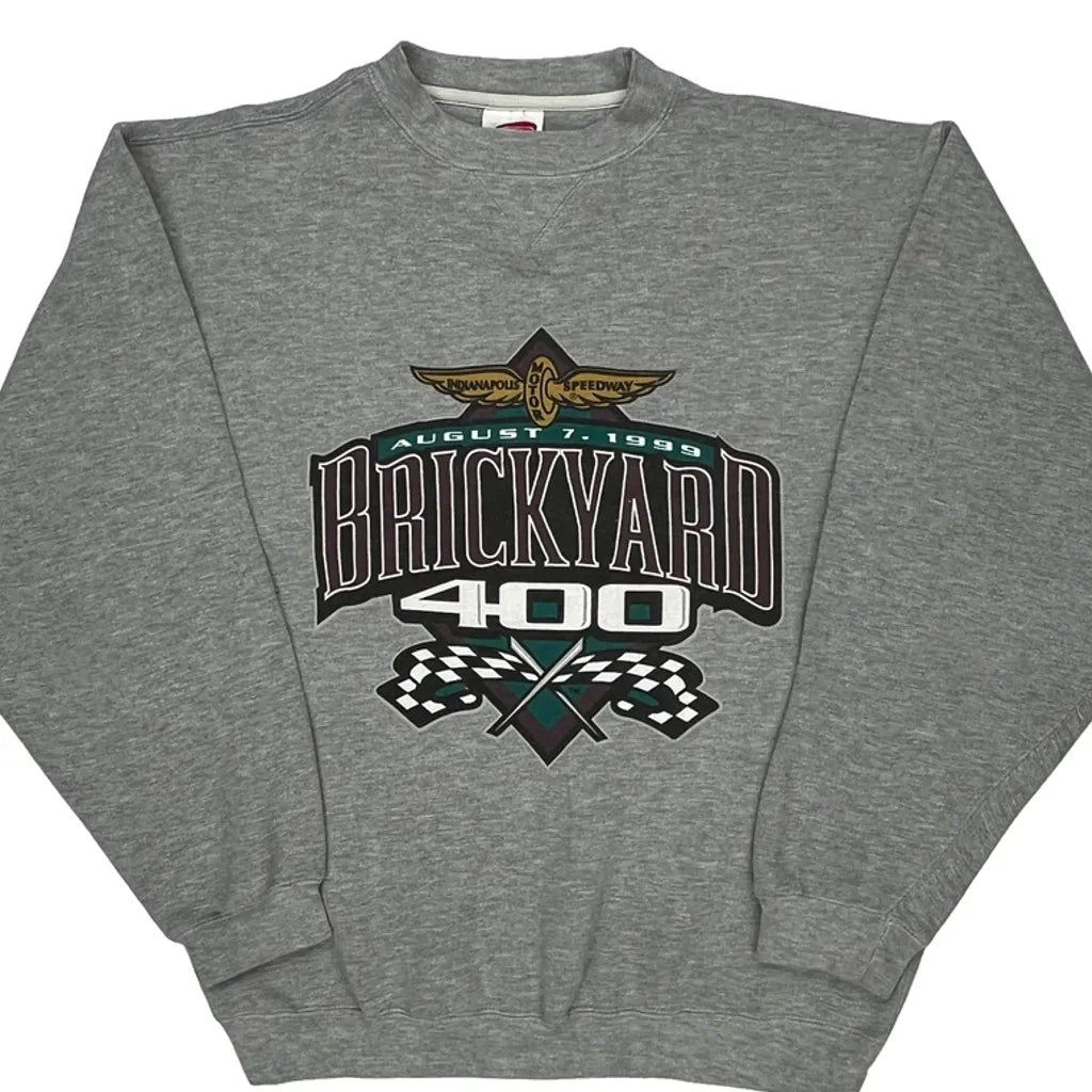 Brickyard 400 Cadre Graphic Sweatshirt - Medium Gray Polyester Blend