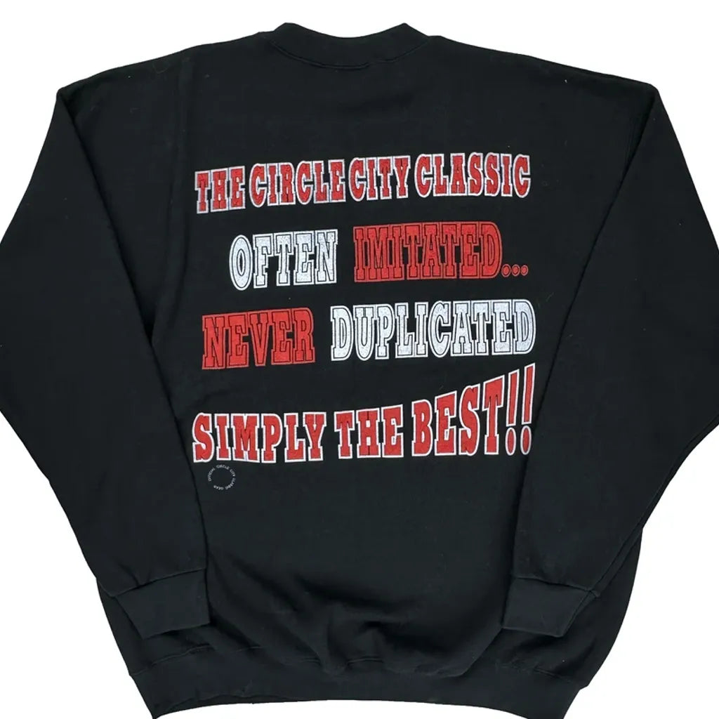 1998 Circle City Classic Lee Graphic Sweatshirt - XL Black Cotton