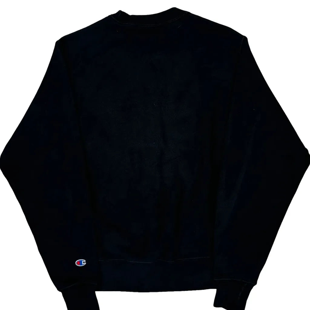Reverse Weave Champion Sweatshirt - Small Black Cotton