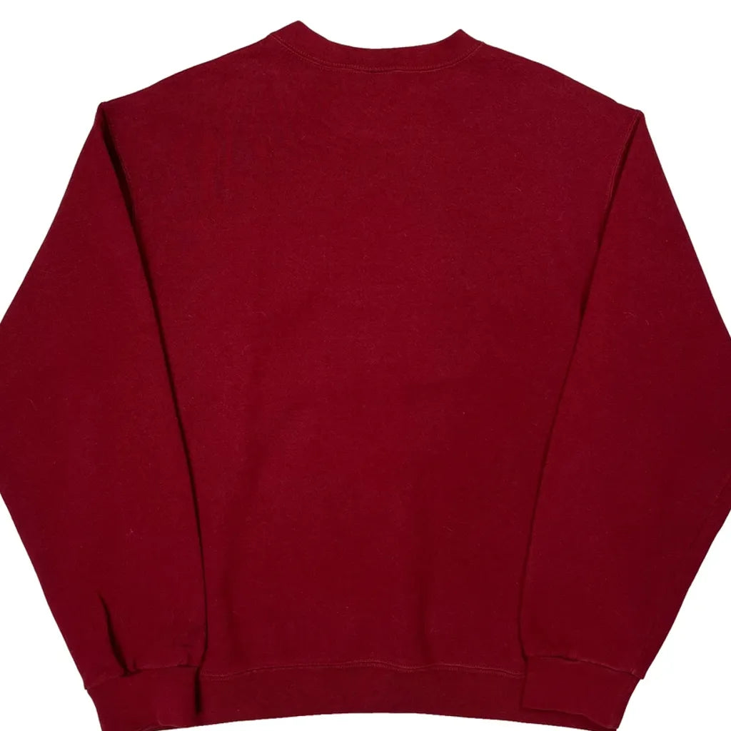 Made In USA Nike Sweatshirt - Large Red Cotton