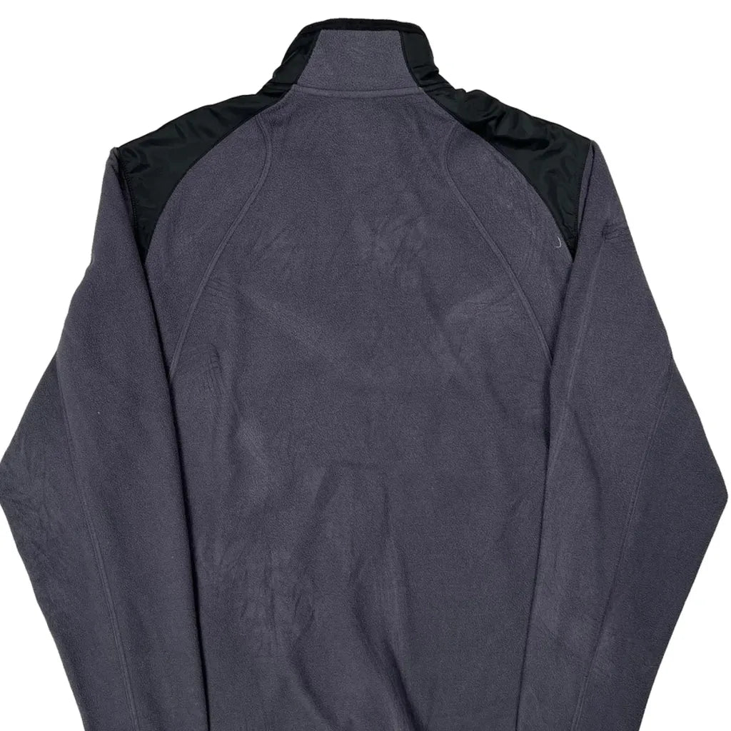 Nike Fleece Jacket - Large Gray Polyester