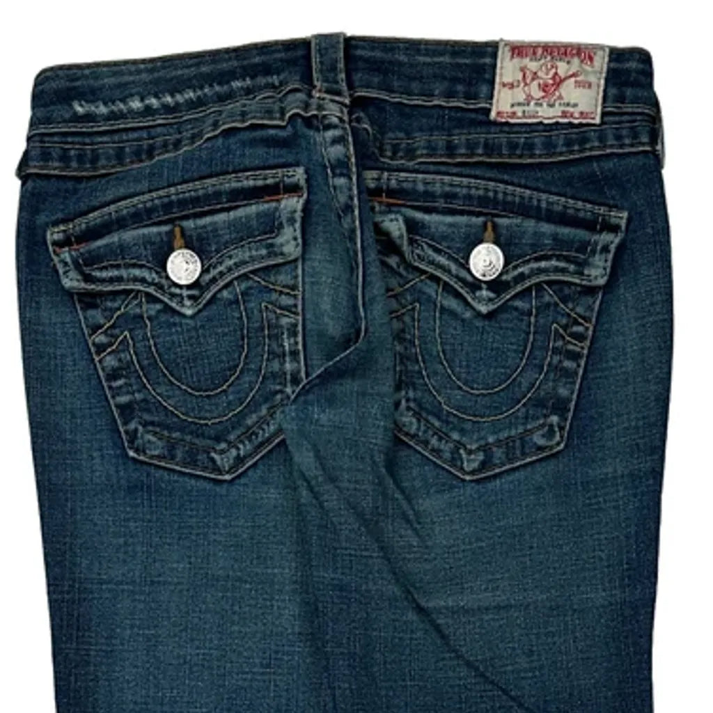 True Religion Slim Fit Jeans - 28W US 2 Dark Wash Denim