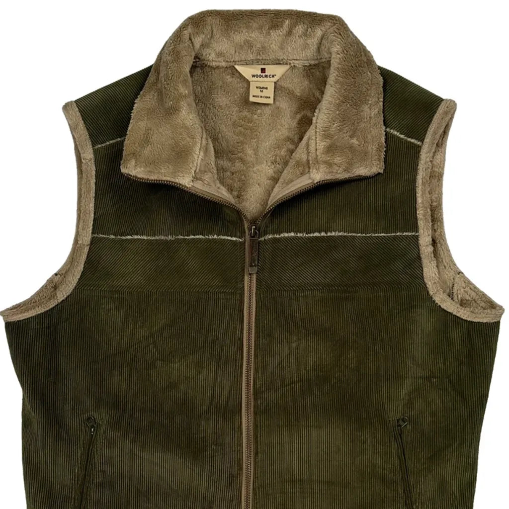 Woolrich Vest - Medium Green Corduroy