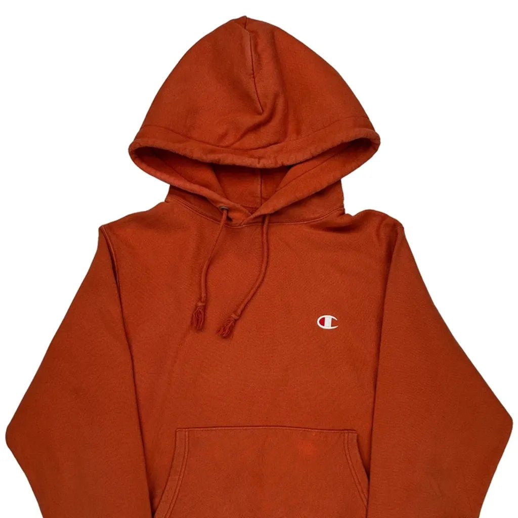 Reverse Weave Champion Hoodie - Small Red Cotton