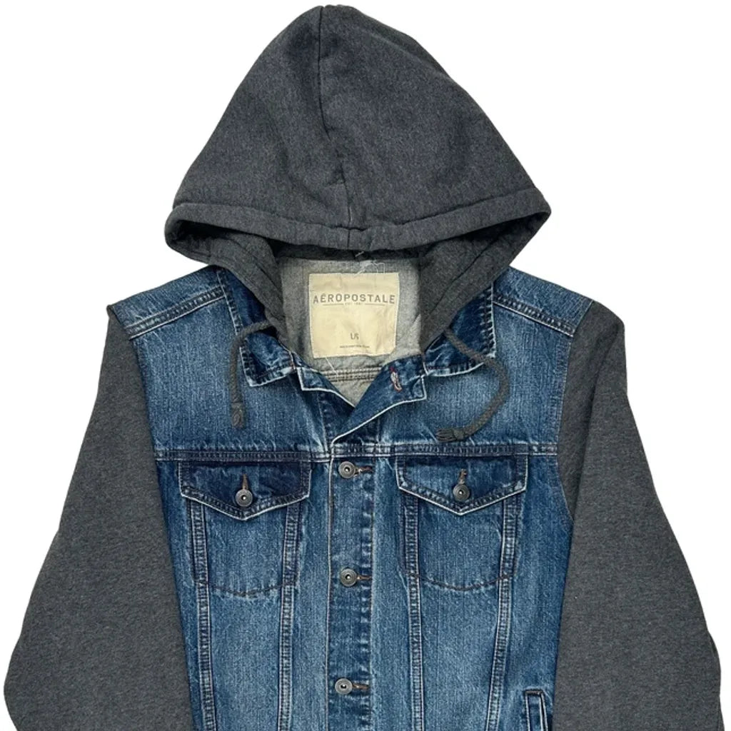 Aeropostale Denim Jacket - Large Blue Denim