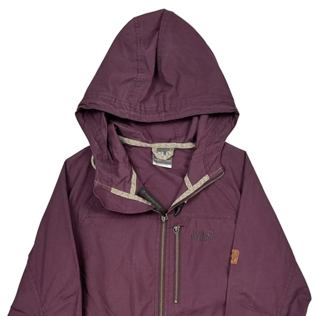 Jack Wolfskin Waterproof Jacket - Medium Purple Cotton