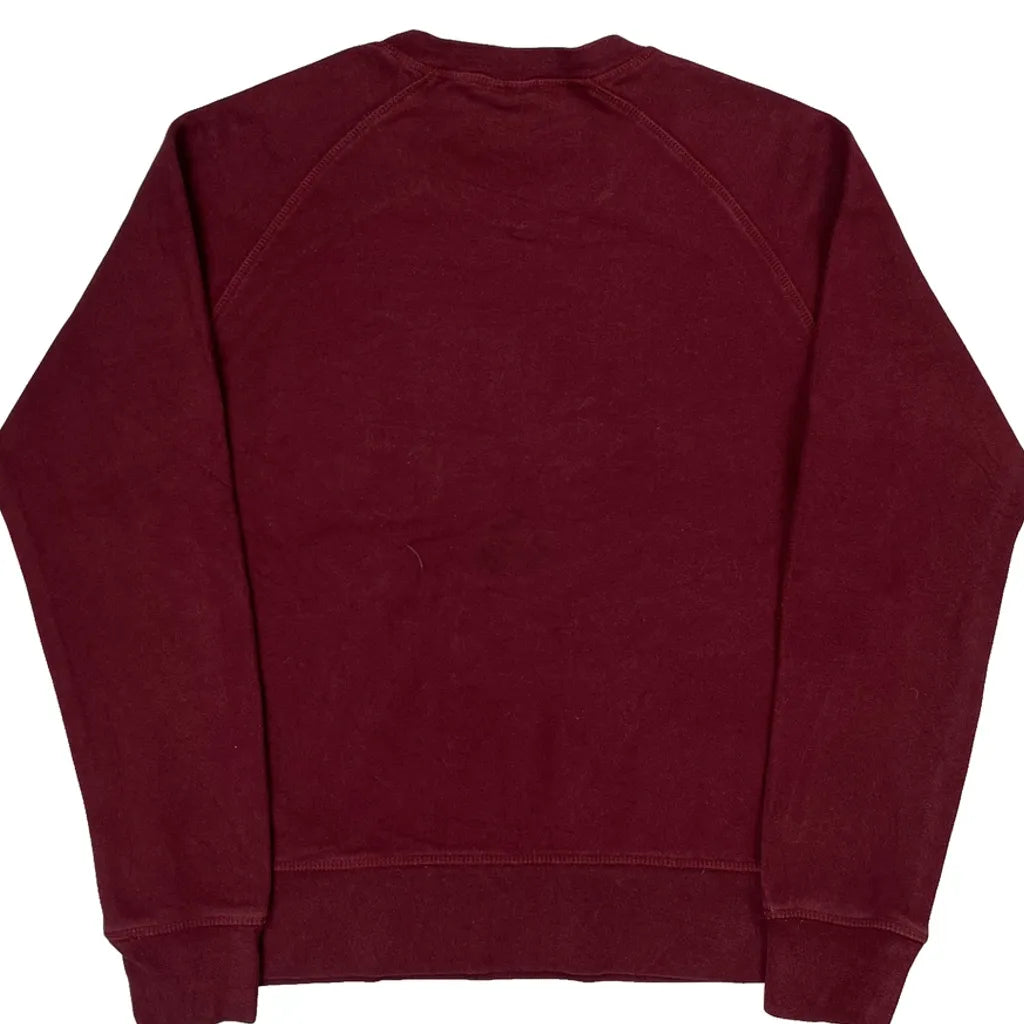 The North Face Sweatshirt - Medium Burgundy Cotton