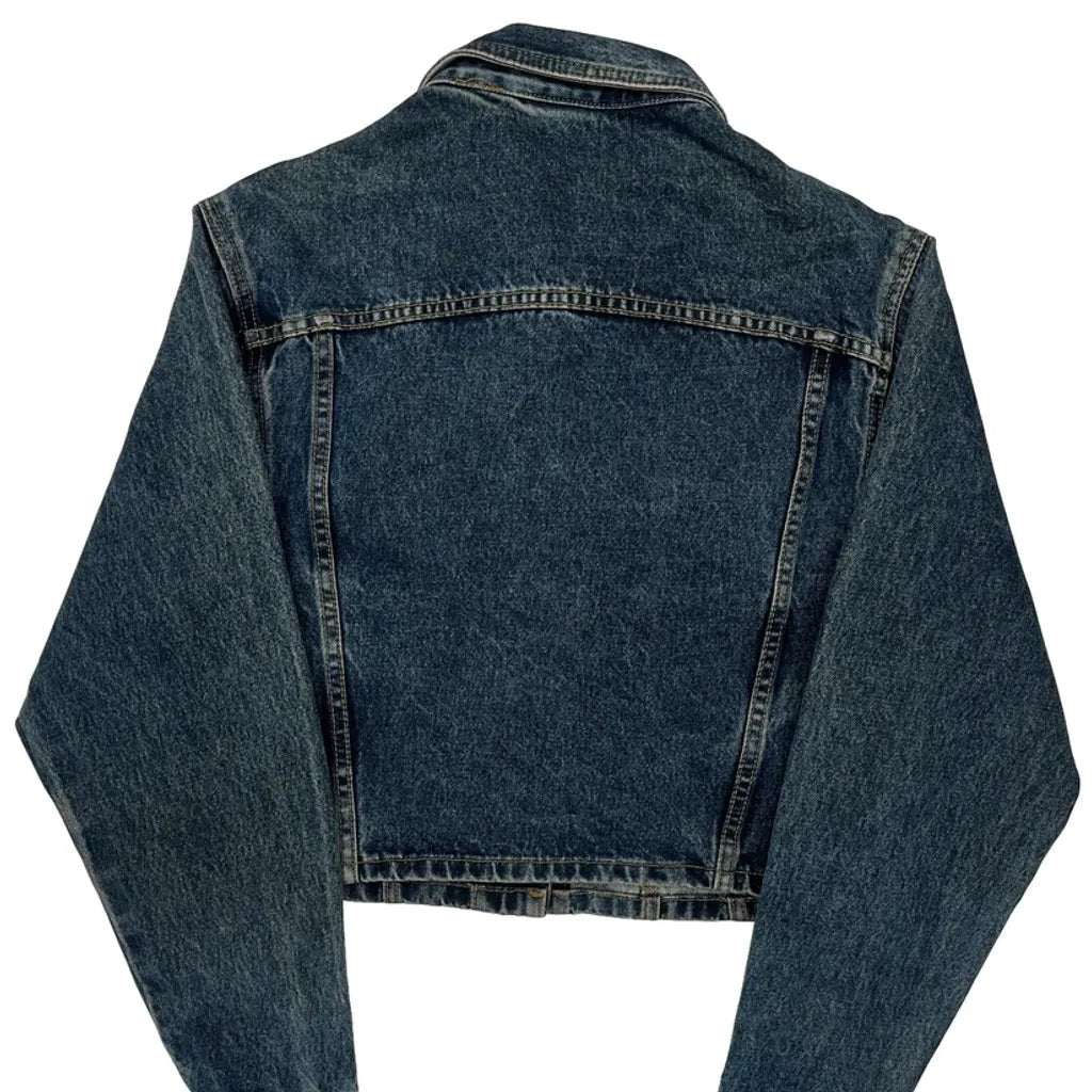 Guess Cropped Denim Jacket - XS Dark Wash Cotton