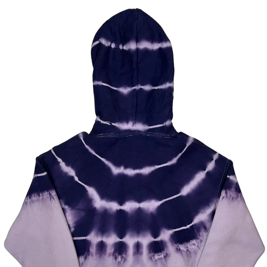 Reverse Weave Champion Tie-Dye Hoodie - Medium Purple Cotton
