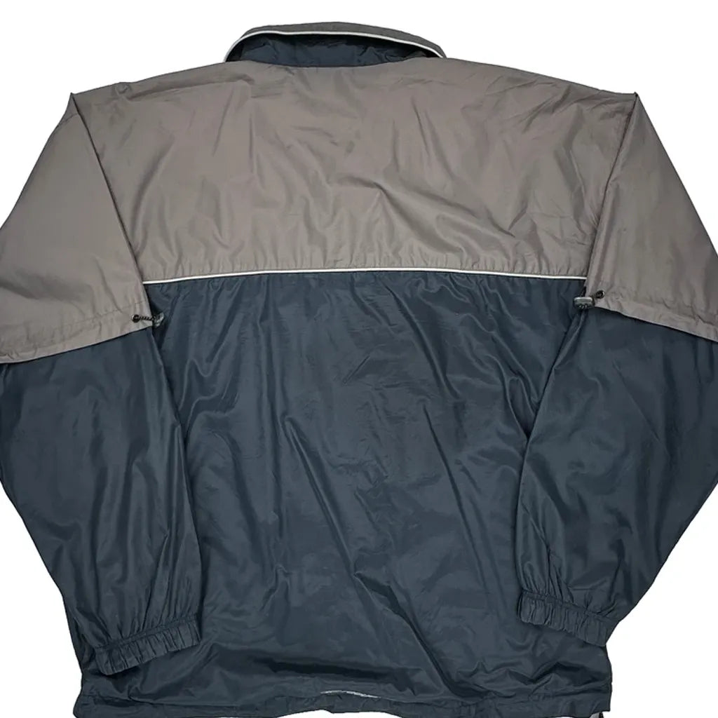 Reebok Windbreaker - XL Gray Nylon