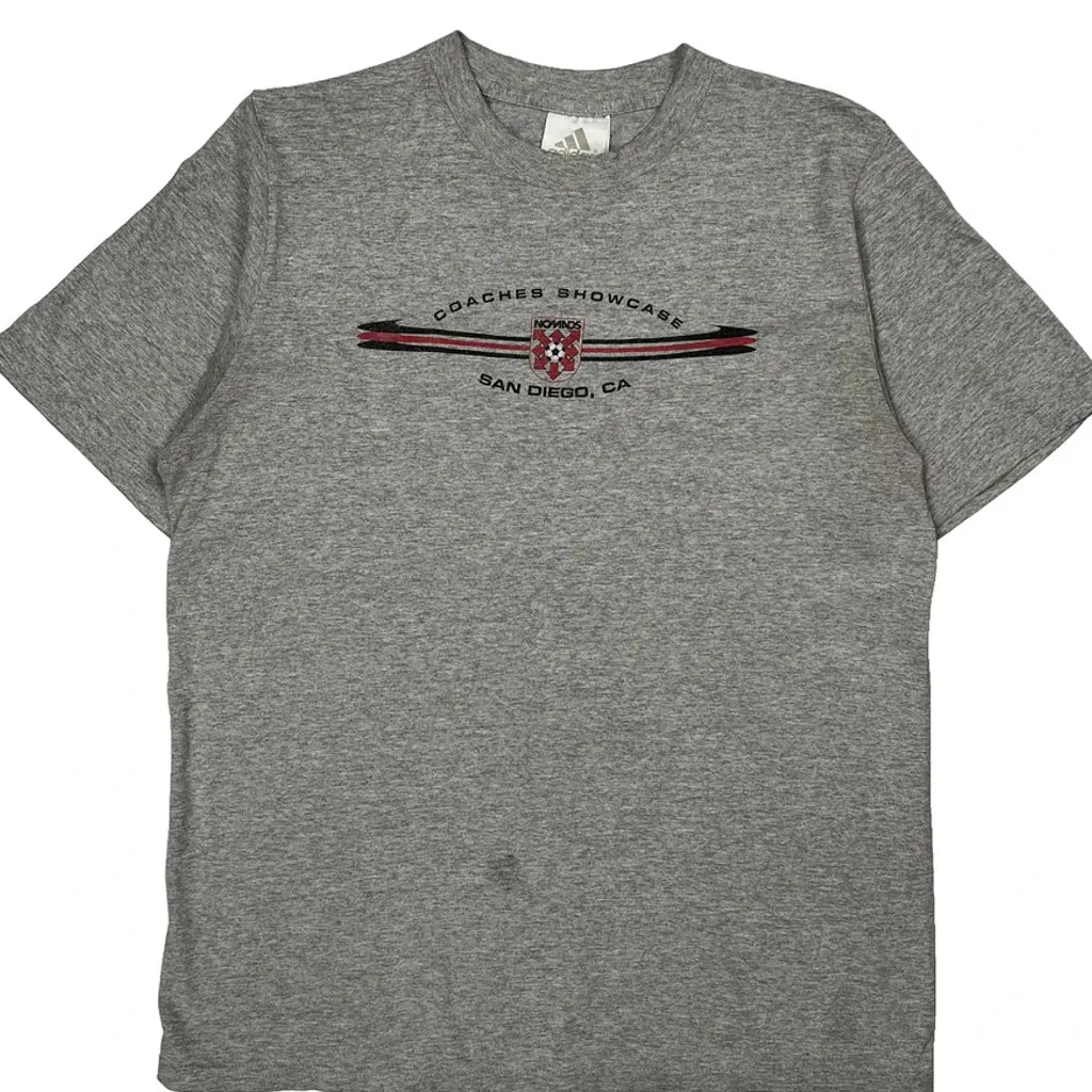 Coaches Showcase San Diego, Ca Adidas Graphic T-Shirt - XL Gray Cotton